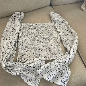 White Puff Sleeve Blouse